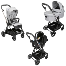 Passeggino Trio Chicco Trio One4Ever collezione 2022 Silver Leaf