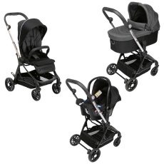 Passeggino Trio Chicco Trio One4Ever collezione 2023 Pirate Black