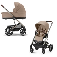 Passeggino Duo Cybex Duo Balios S Lux collezione 2025 Almond Beige