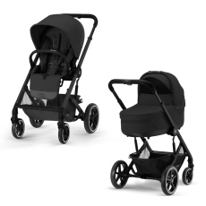 Passeggino Duo Cybex Duo Balios S Lux collezione 2025 Moon Black