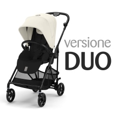 Passeggino Duo Cybex Duo Melio Carbon collezione 2025 Canvas White