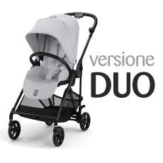 Passeggino Duo Cybex Duo Melio Carbon collezione 2025 Fog Grey