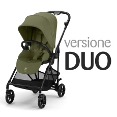 Passeggino Duo Cybex Duo Melio Carbon collezione 2025 Moss Green