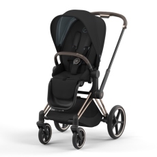 Passeggino Quattro Ruote Cybex e-Priam collezione 2023 Deep Black