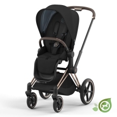 Passeggino Quattro Ruote Cybex e-Priam collezione 2023 Onyx Black