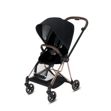 Passeggino Quattro Ruote Cybex Mios Lux Seat con Telaio Rosegold collezione 2019 Premium Black