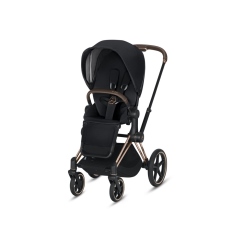 Passeggino Quattro Ruote Cybex Priam Lux Seat con Telaio Rosegold collezione 2019 Premium Black