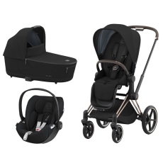 Passeggino Trio Cybex Trio Priam collezione 2022 Deep Black