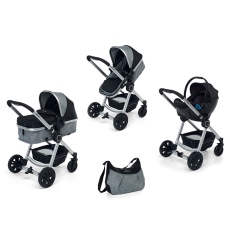Passeggino Trio Foppapedretti Bikini Plus collezione 2019 Grey