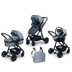 Passeggino Trio Foppapedretti Bikini Plus collezione 2021 Silver