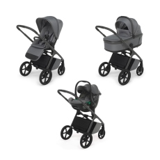 Passeggino Trio Foppapedretti Commander Trio collezione 2025 Steel Grey