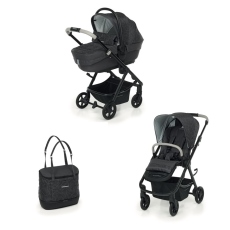Passeggino Duo Foppapedretti Duo Eureka Classic collezione 2021 Black Diamond