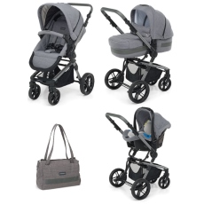 Passeggino Trio Foppapedretti iWood collezione 2020 Elite Grey