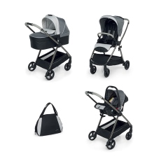 Passeggino Trio Foppapedretti Talent collezione 2021 Silver