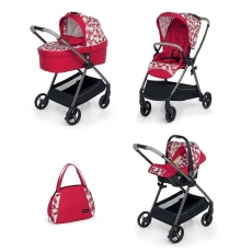 Passeggino Trio Foppapedretti Talent collezione 2022 Geometric Red