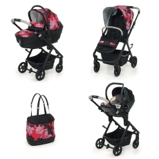 Passeggino Trio Foppapedretti Trio Eureka Classic Next collezione 2022 Passion Rose