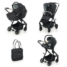 Passeggino Trio Foppapedretti Trio Eureka Classic Next collezione 2023 Black Diamond