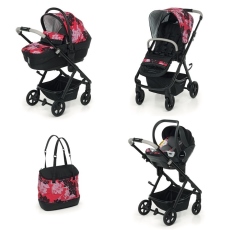 Passeggino Trio Foppapedretti Trio Eureka Classic Next collezione 2023 Passion Rose
