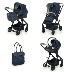 Passeggino Trio Foppapedretti Trio Eureka Smart Next collezione 2021 Blue Sapphire