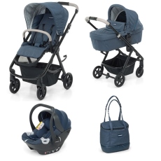 Passeggino Trio Foppapedretti Trio Eureka Smart Next collezione 2023 Denim