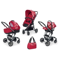 Passeggino Trio Foppapedretti Up3 collezione 2020 Graffiti Red
