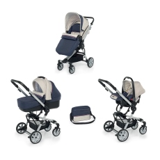 Passeggino Trio Foppapedretti Up3 collezione 2022 Blue Jeans
