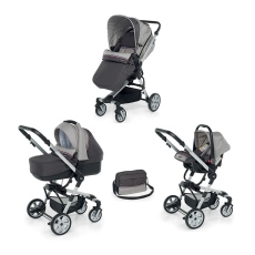 Passeggino Trio Foppapedretti Up3 collezione 2022 Grey Jeans