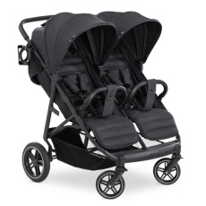 Passeggino Gemellare Hauck Uptown Duo collezione 2023 Melange Black