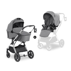 Passeggino Duo Hauck Vision X Set collezione 2023 Melange Grey