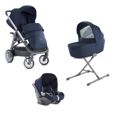 Passeggino Trio Inglesina Aptica System Quattro Cab collezione 2020 Portland Blue