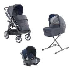 Passeggino Trio Inglesina Aptica System Quattro Cab collezione 2020 Tailor Denim