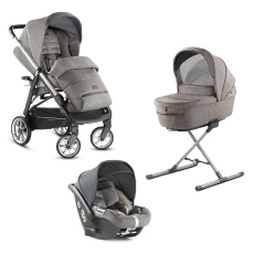 Passeggino Trio Inglesina Aptica System Quattro Darwin collezione 2020 Mineral Grey