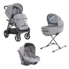 Passeggino Trio Inglesina Aptica System Quattro Darwin collezione 2020 Silk Grey