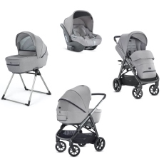 Passeggino Trio Inglesina Aptica System Quattro Cab collezione 2021 Silk Grey