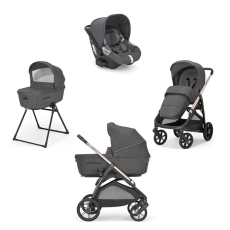 Passeggino Trio Inglesina Aptica System Quattro Cab collezione 2023 Velvet Grey