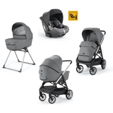Passeggino Trio Inglesina Aptica System Quattro Darwin collezione 2021 Kensington Grey