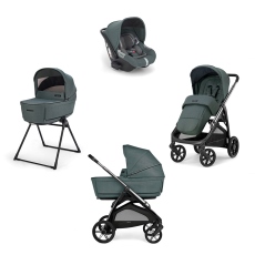 Passeggino Trio Inglesina Aptica System Quattro Darwin collezione 2025 Emerald Green