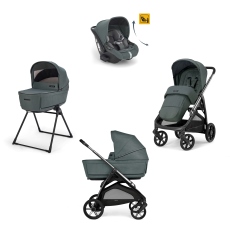 Passeggino Trio Inglesina Aptica System Quattro Darwin Recline collezione 2025 Emerald Green