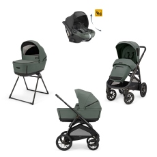 Passeggino Trio Inglesina Aptica XT System Quattro Darwin Recline collezione 2025 Taiga Green