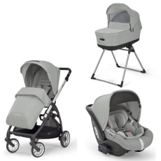 Passeggino Trio Inglesina Electa System Quattro Cab collezione 2022 Greenwich Silver