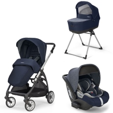 Passeggino Trio Inglesina Electa System Quattro Cab collezione 2023 Soho Blu