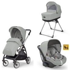 Passeggino Trio Inglesina Electa System Quattro Darwin collezione 2022 Greenwich Silver