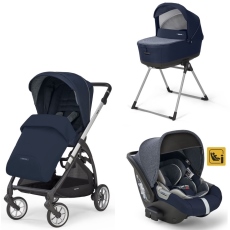 Passeggino Trio Inglesina Electa System Quattro Darwin collezione 2022 Soho Blu