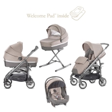 Passeggino Trio Inglesina Trilogy System Quattro telaio City Bianco collezione 2019 Itaca - Mediterranean collection