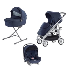 Passeggino Trio Inglesina Trilogy System Quattro telaio City Bianco collezione 2020 Sailor Blue