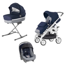 Passeggino Trio Inglesina Trilogy System Quattro telaio City Bianco collezione 2020 Santorini