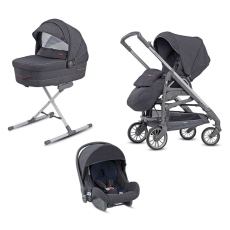 Passeggino Trio Inglesina Trilogy System Quattro telaio City Bianco collezione 2020 Village Denim