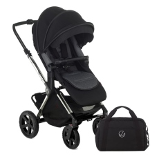 Passeggino Quattro Ruote Jan Crosslight Pro collezione 2023 Cold Black Silver Shadow
