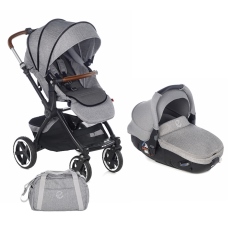 Passeggino Duo Jan Duo Crosslight Matrix Light 2 collezione 2021 Dim Grey
