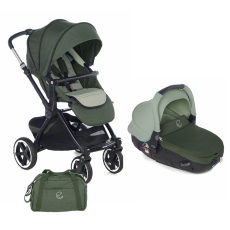 Passeggino Duo Jan Duo Crosslight Matrix Light 2 collezione 2021 Forest Green